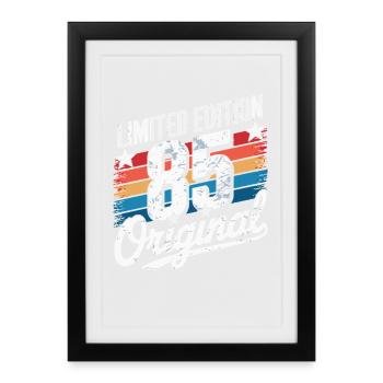 Limited Edition 85 Retro 40th Birthday 1985 Design - Framed poster (27 × 37 cm) - black - Front