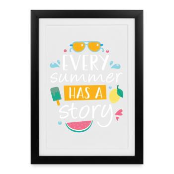 Every Summer has a Story - Framed poster (27 × 37 cm) - black - Front