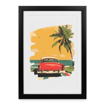 Summer - Framed poster (27 × 37 cm) - black - Front