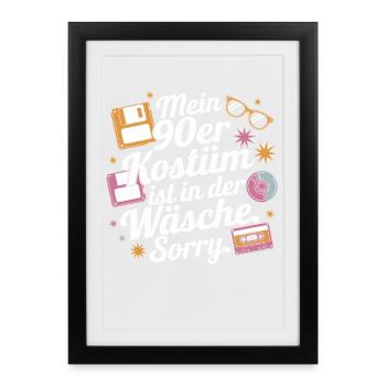 My 90s Costume In The Lingerie Theme Party - Framed poster (27 × 37 cm) - black - Front