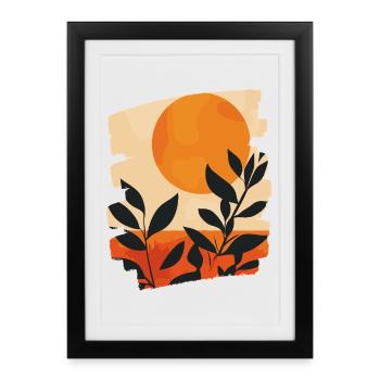 Summer Sun - Framed poster (27 × 37 cm) - black - Front