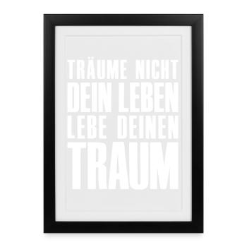 Don't Dream Your Life - Entrepreneur Startup - Framed poster (27 × 37 cm) - black - Front