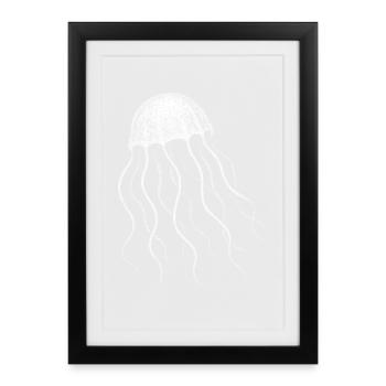 Méduse - Affiche encadrée (27 × 37 cm) - noir - Devant