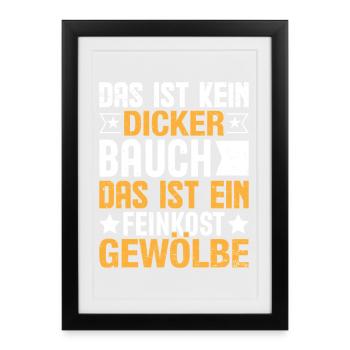 Ce n’est pas un gros ventre - Affiche encadrée (27 × 37 cm) - noir - Devant