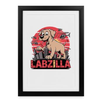 Labzilla – The good boy in big city operations - Framed poster (27 × 37 cm) - black - Front