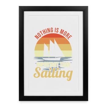 Voile d’époque - Affiche encadrée (27 × 37 cm) - noir - Devant