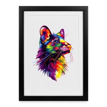 Tasmanian Devil Marsupial Tasmanian Devil - Framed poster (27 × 37 cm) - black - Front