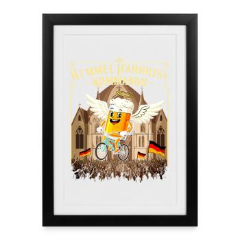 HIMMELFAHHRTS KOMMANDO - Father's Day Tour - Framed poster (27 × 37 cm) - black - Front