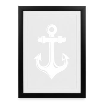 Kreuzfahrt mit dem Schiff - Gerahmtes Poster (27 × 37 cm) - Schwarz - Vorne