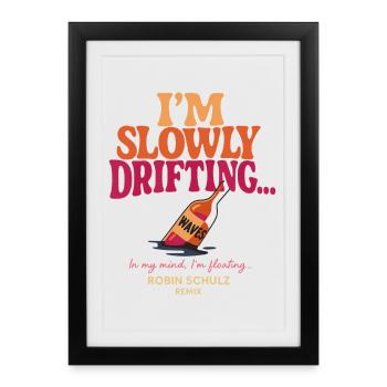 Waves - I'm Slowly Drifting Away Robin Schulz - Framed poster (27 × 37 cm) - black - Front