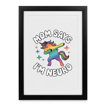 Neurodivers - Framed poster (27 × 37 cm) - black - Front