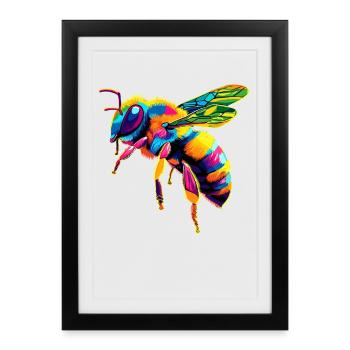 bees beekeeper honey beekeeper bees cute bee - Framed poster (27 × 37 cm) - black - Front