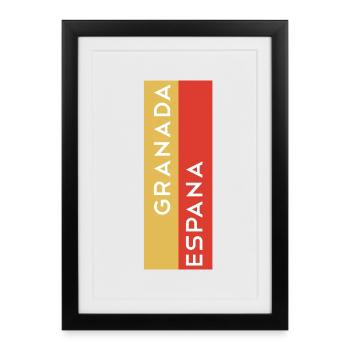 Grenade - Affiche encadrée (27 × 37 cm) - noir - Devant