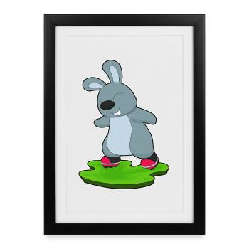 Hase Rollers Rollers - Affiche encadrée (27 × 37 cm) - noir - Devant