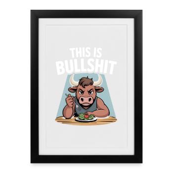 C’est l’édition Bullshit Salad - Affiche encadrée (27 × 37 cm) - noir - Devant