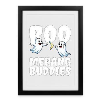 BOO-MERANG BUDDIES - HALLOWEEN FANTÔME - Affiche encadrée (27 × 37 cm) - noir - Devant