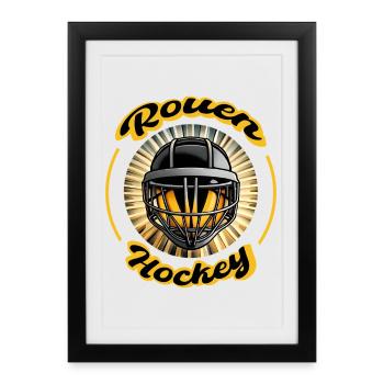 Rouen Hockey Fierté Normande sur la Glace - Framed poster (27 × 37 cm) - black - Front
