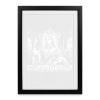 God Save the DJs Vintage design mixing music - Framed poster (27 × 37 cm) - black - Front