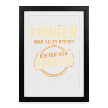 Avant, tout allait mieux, - Affiche encadrée (27 × 37 cm) - noir - Devant