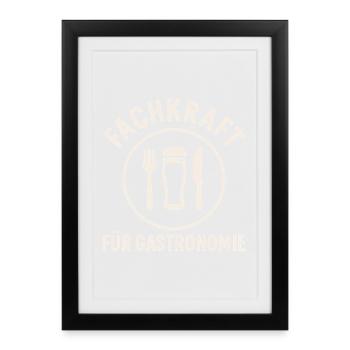 Gastronomy Specialist - Framed poster (27 × 37 cm) - black - Front