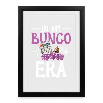 À mon époque Bunco - Affiche encadrée (27 × 37 cm) - noir - Devant