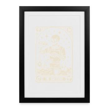 Bartender Barman The Bartender Tarot Cocktail - Framed poster (27 × 37 cm) - black - Front