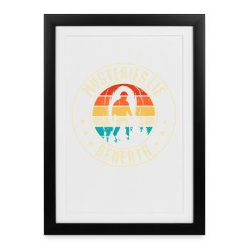 Spelunking Cave Explorer - Framed poster (27 × 37 cm) - black - Front