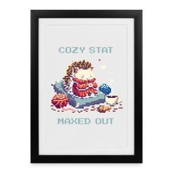 État de confort entièrement chargé - Affiche encadrée (27 × 37 cm) - noir - Devant