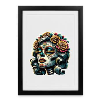La Catrina - Framed poster (27 × 37 cm) - black - Front
