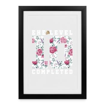 10th wedding anniversary - Framed poster (27 × 37 cm) - black - Front