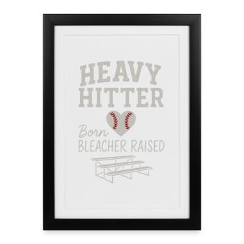 Garçon Maman Baseball Proter Fils Homerun Équipe de voyage - Affiche encadrée (27 × 37 cm) - noir - Devant