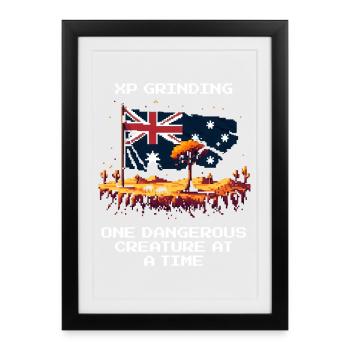 Grinding XP: Animal by Animal | Australia Outback - Framed poster (27 × 37 cm) - black - Front