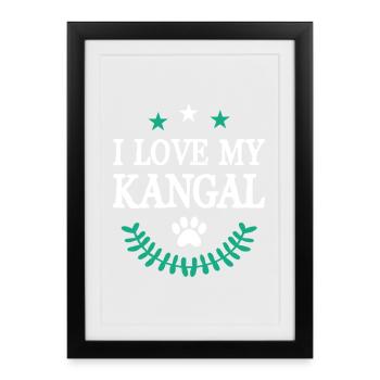 KANGAL - Gerahmtes Poster (27 × 37 cm) - Schwarz - Vorne