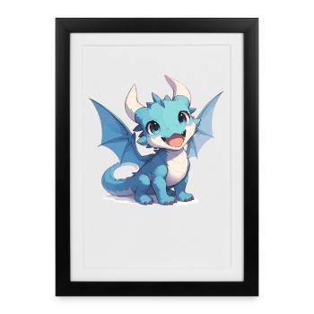 Dragon Dragon - Framed poster (27 × 37 cm) - black - Front