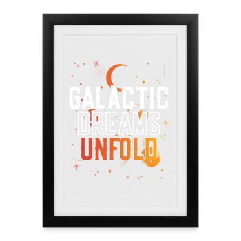 Astronome Observateur d'étoiles Observateur d'étoiles - Affiche encadrée (27 × 37 cm) - noir - Devant