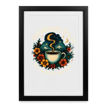 Dreamlight Brew Co | Hot Brews for Dreamers - Framed poster (27 × 37 cm) - black - Front