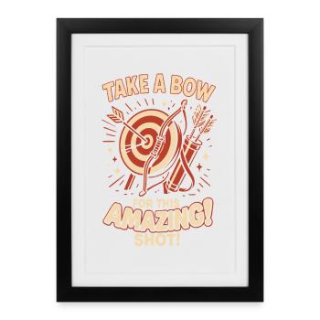 Archer Take A Bow For This Amazing Shot - Framed poster (27 × 37 cm) - black - Front