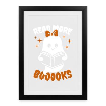 Ghost Girl Read more books - Halloween Costume - Framed poster (27 × 37 cm) - black - Front