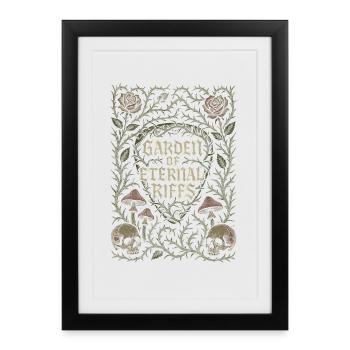 Cottagecore Metal Fairy Goth Dark Forest Edudgy - Framed poster (27 × 37 cm) - black - Front