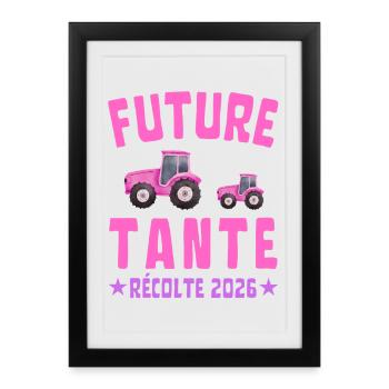 Future Tante Récolte 2026 - Affiche encadrée (27 × 37 cm) - noir - Devant