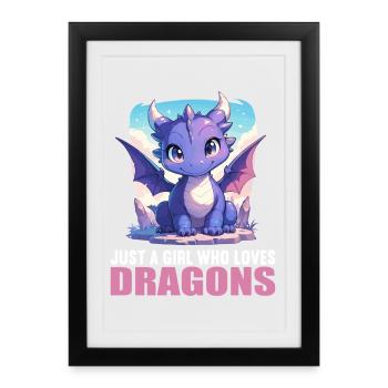 Dragon Dragon - Framed poster (27 × 37 cm) - black - Front