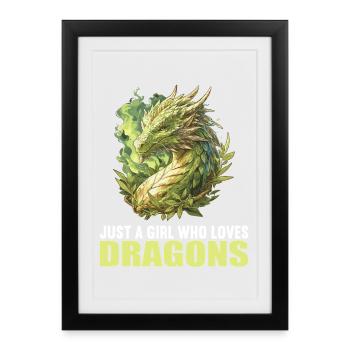 Dragon Dragon - Framed poster (27 × 37 cm) - black - Front