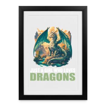 Dragon Dragon - Framed poster (27 × 37 cm) - black - Front
