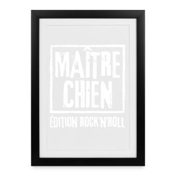 Master Dog Rock Edition - Framed poster (27 × 37 cm) - black - Front