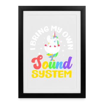 Public Fart Funny Inappropriate - Framed poster (27 × 37 cm) - black - Front