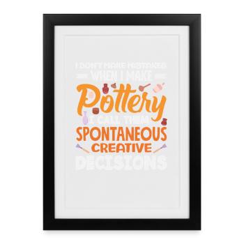 Pottery Without Mistakes Creative Decisions - Framed poster (27 × 37 cm) - black - Front