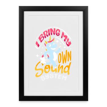 Public Fart Funny Inappropriate - Framed poster (27 × 37 cm) - black - Front