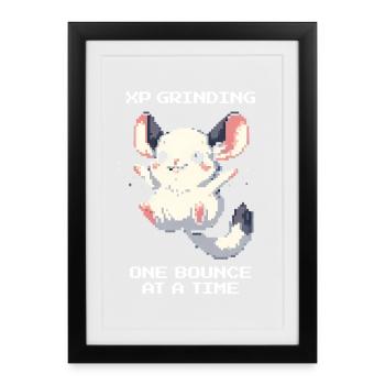 EP grind – jump by jump | Chinchilla - Framed poster (27 × 37 cm) - black - Front
