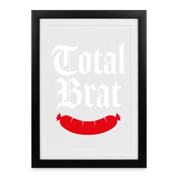Total Brat - Framed poster (27 × 37 cm) - black - Front