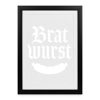 BratWurst - Framed poster (27 × 37 cm) - black - Front